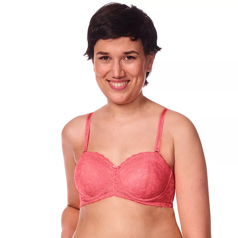 Capri Lingerie Sleepwear & Swimwear Launceston Tasmania Amoena Glenda wirefree  Flamingo Strapless Contour Padded Mastectomy Bra