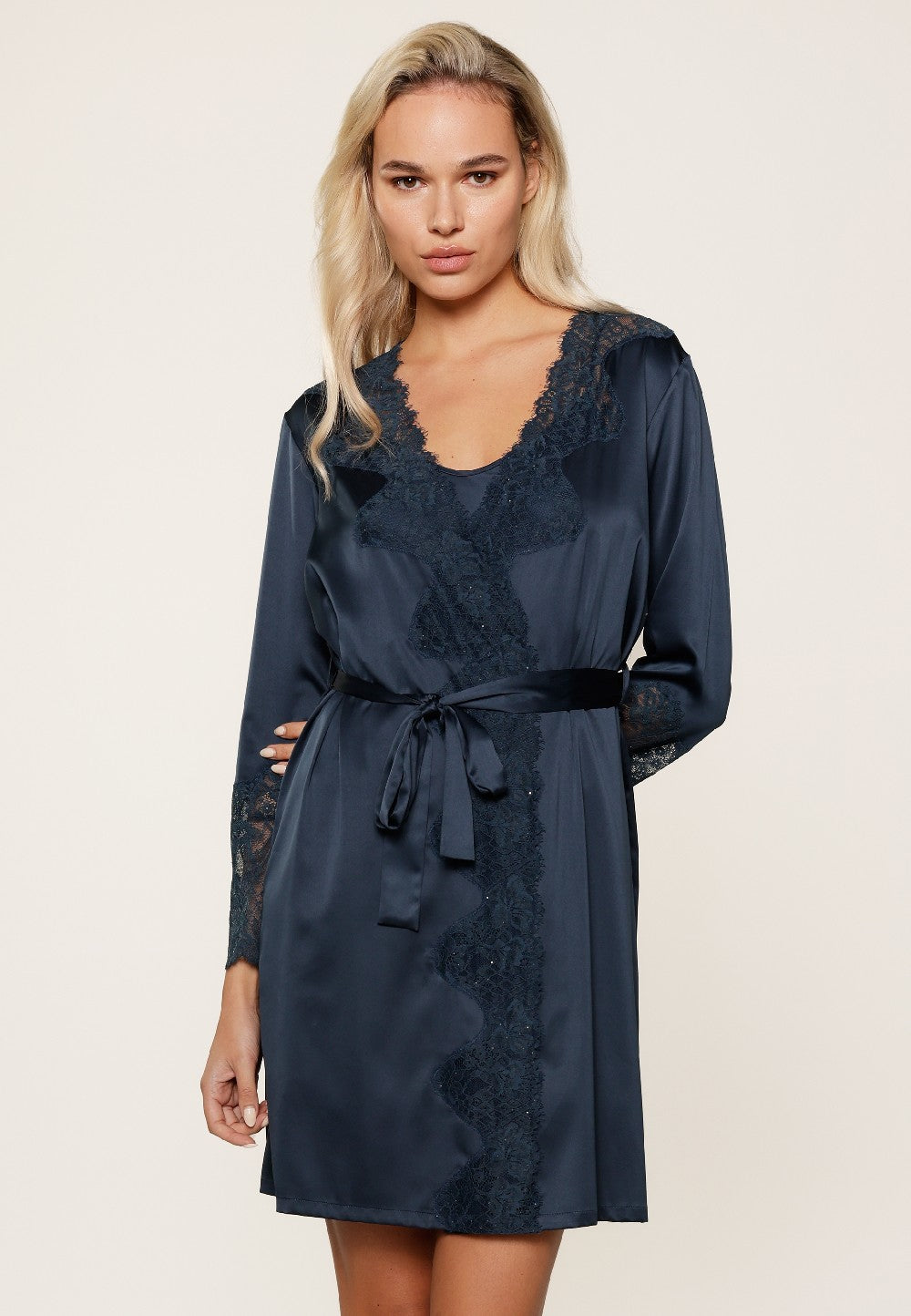 Lingadore Dressing Gown Kimono Robe Midnight