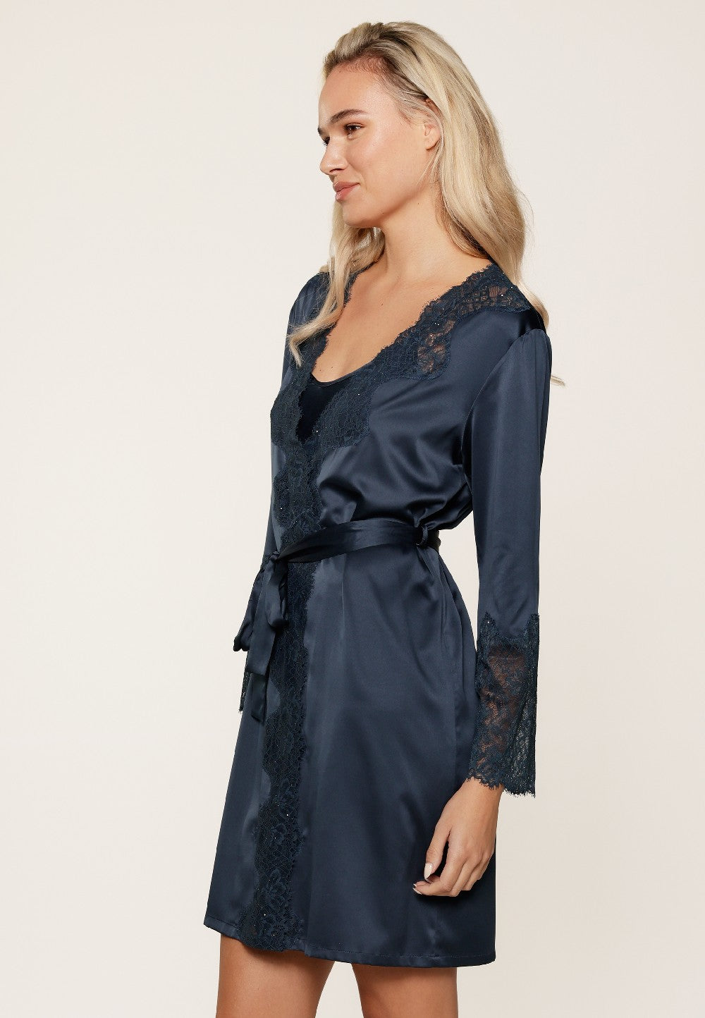 Lingadore Dressing Gown Kimono Robe Midnight