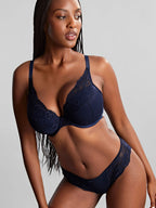 Panache Ana High Apex Plunge Midnight Bra