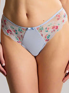 Capri Lingerie, Sleepwear & Swimwear Launceston Tasmania Panache Ana Cornflower Spring Blue Brief g-string thong 2