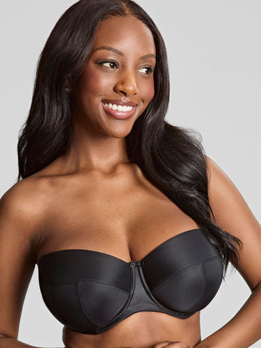 Panache Alice Strapless Black Balcony Bra