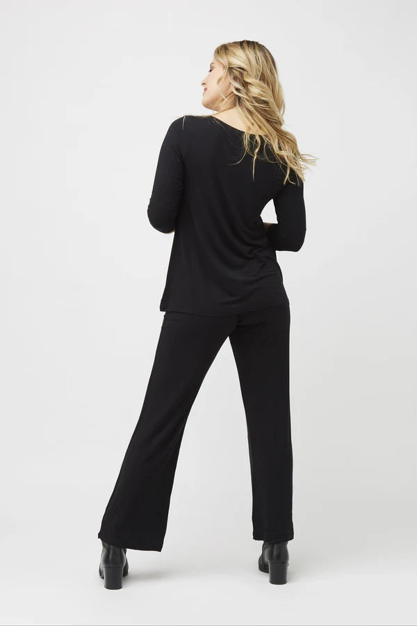 Tani Full Straight Pant Black