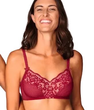 Capri Lingerie Sleepwear & Swimwear Launceston Tasmania Amoena Kyra soft cup Wirefree Chilli Bra Prosthesis