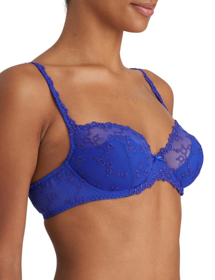 Capri Lingerie Sleepwear & Swimwear Launceston  Tasmania Marie Jo Electric Blue Nellie half padded plunge bra