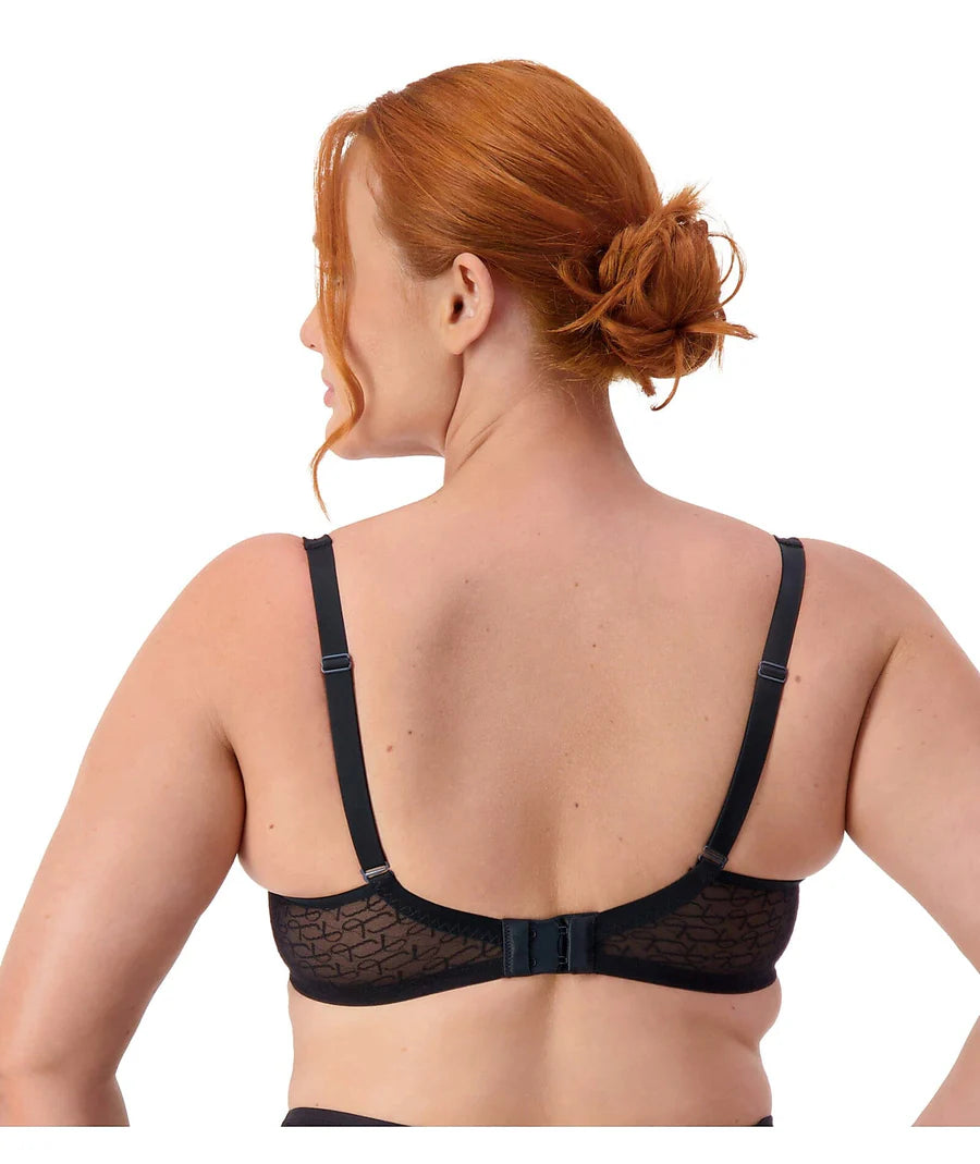 Capri Lingerie Sleepwear & Swimwear Launceston Tasmania Triumph Gorgeous Signature Sheer Almond / Black T-shirt Bra