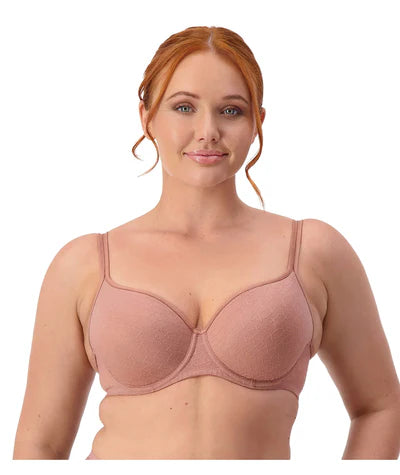 Capri Lingerie Sleepwear & Swimwear Launceston Tasmania Triumph Gorgeous Signature Sheer Almond / Black T-shirt Bra