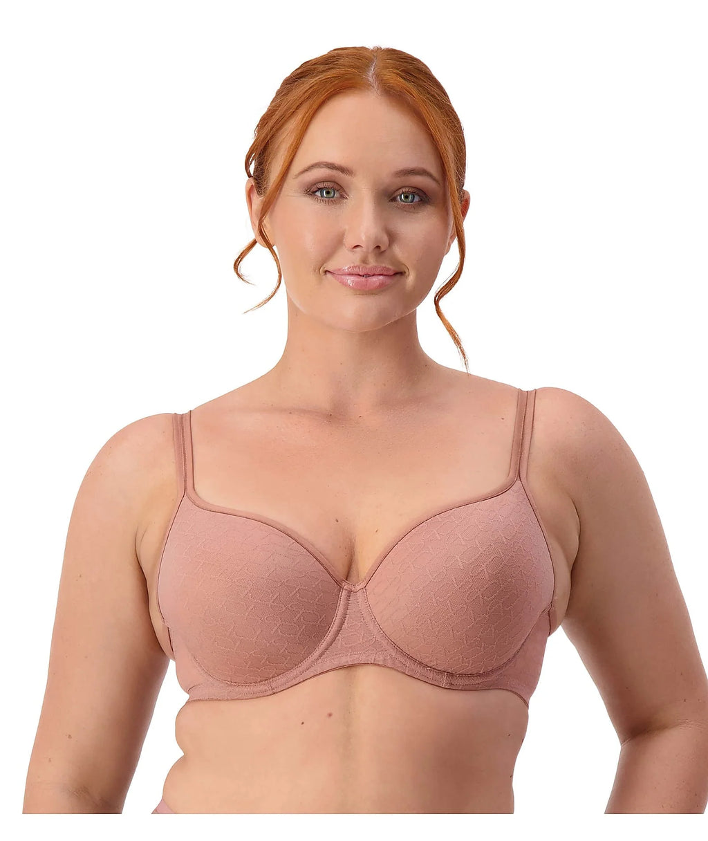 Capri Lingerie Sleepwear & Swimwear Launceston Tasmania Triumph Gorgeous Signature Sheer Almond / Black T-shirt Bra