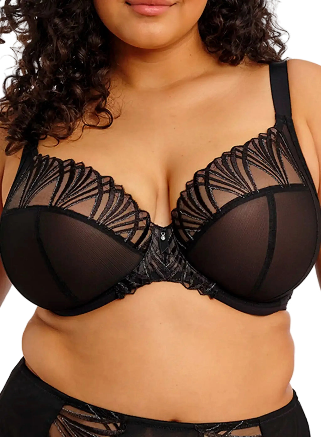 Capri Lingerie, Sleepwear & Swimwear Launceston Tasmania Elomi Reja Black Plunge Bra
