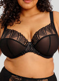Capri Lingerie, Sleepwear & Swimwear Launceston Tasmania Elomi Reja Black Plunge Bra