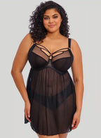 Capri Lingerie, Sleepwear & Swimwear Launceston Tasmania Elomi Sachi Black Babydoll