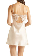Ginia Silk Champagne Chemise