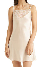 Ginia Silk Champagne Chemise