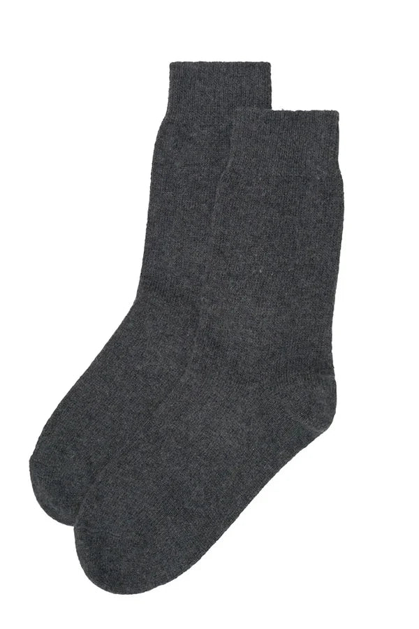 Levante Pina Crew Grey Wool Cashmere Socks