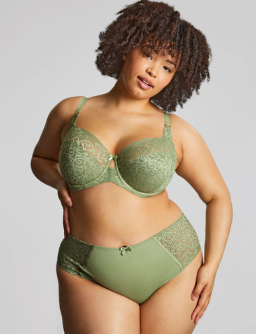 Capri Lingerie, Sleepwear & Swimwear Launceston, Tasmania Sculptresse Estel Sage Green Full Cup Bra