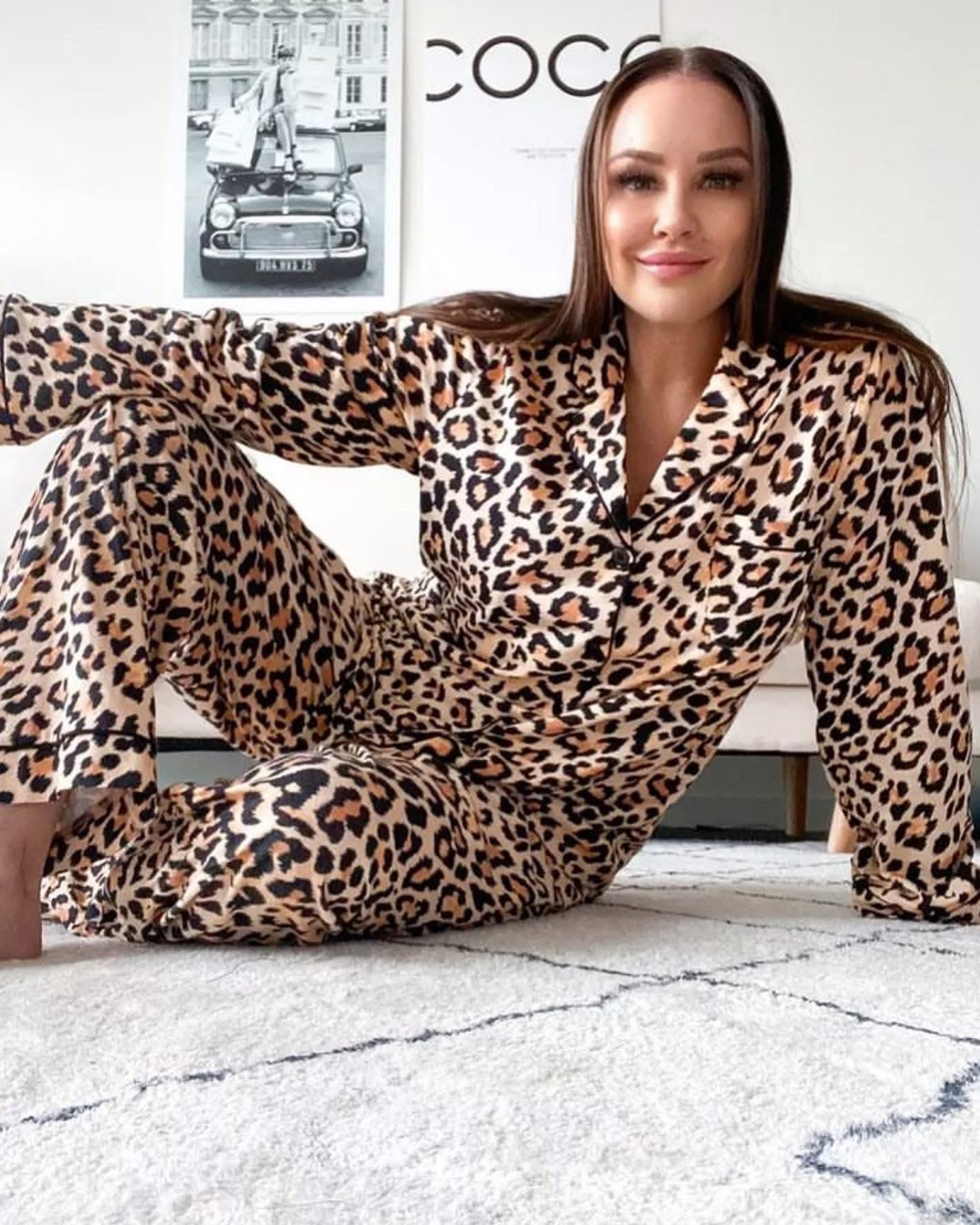 Sainted Sisters Leopard Pyjama Set