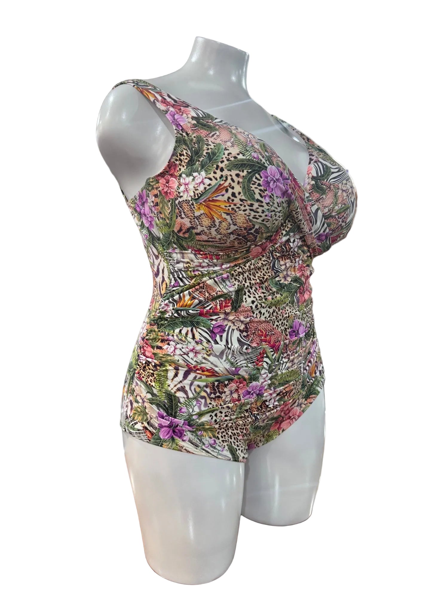Capri lingerie Sleepwear & Swimwear Launceston Tasmania Jantzen Lilymaze Twist Front Wirefree One-Piece