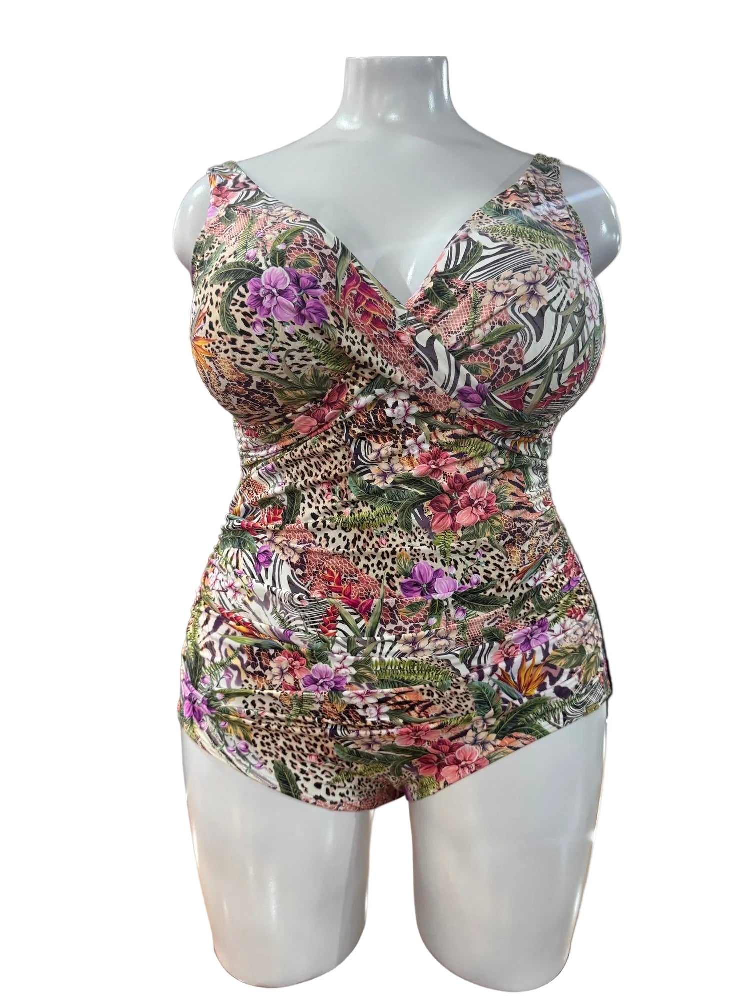 Capri lingerie Sleepwear & Swimwear Launceston Tasmania Jantzen Lilymaze Twist Front Wirefree One-Piece