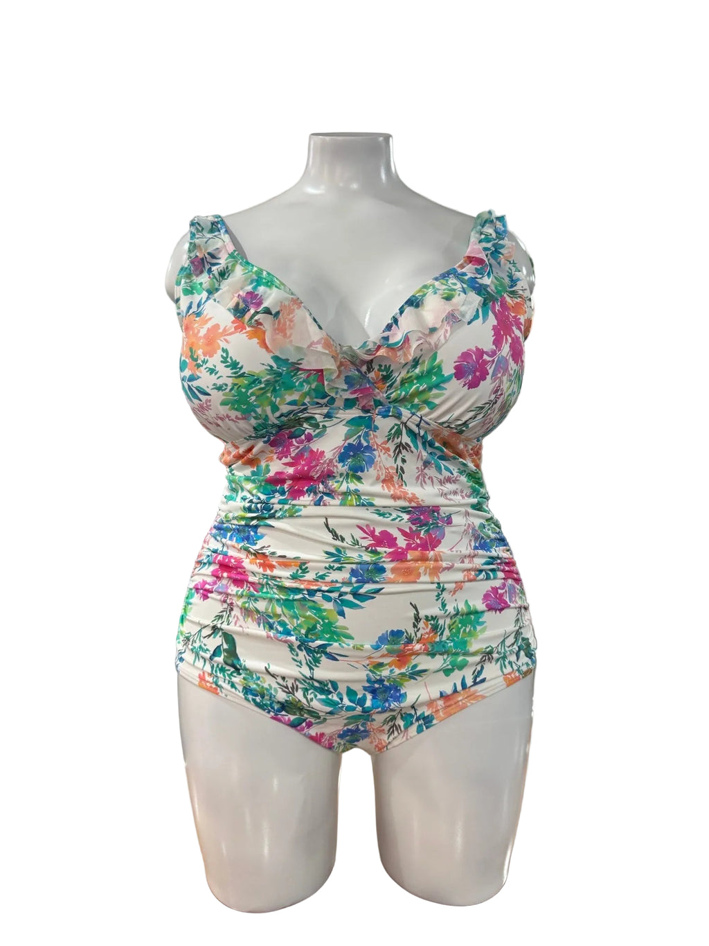 Capri Lingerie Sleepwear & Swimwear Launceston Tasmania Jantzen Fresia Multi Fit Mesh Frill Swimsuit