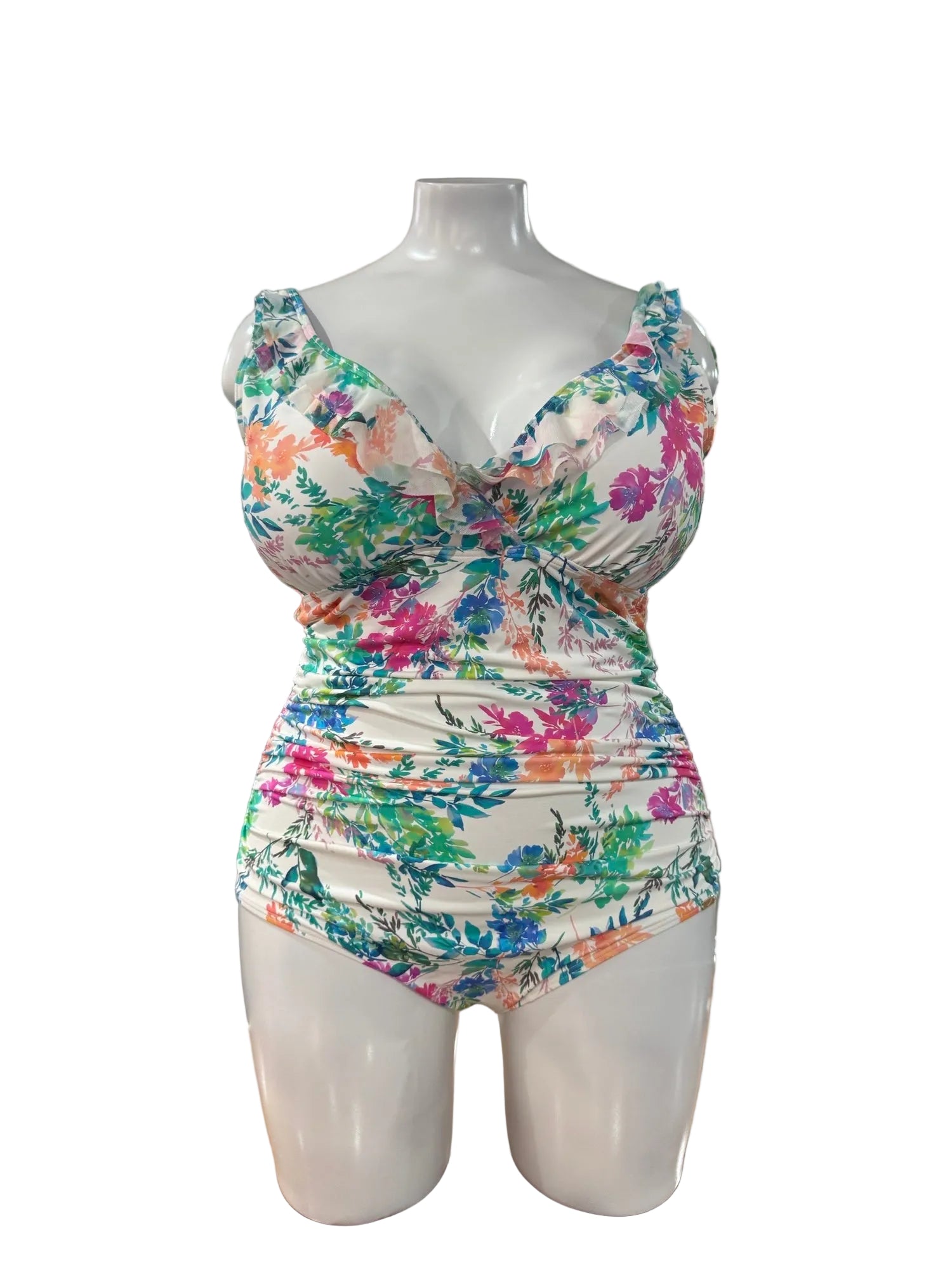 Capri Lingerie Sleepwear & Swimwear Launceston Tasmania Jantzen Fresia Multi Fit Mesh Frill Swimsuit