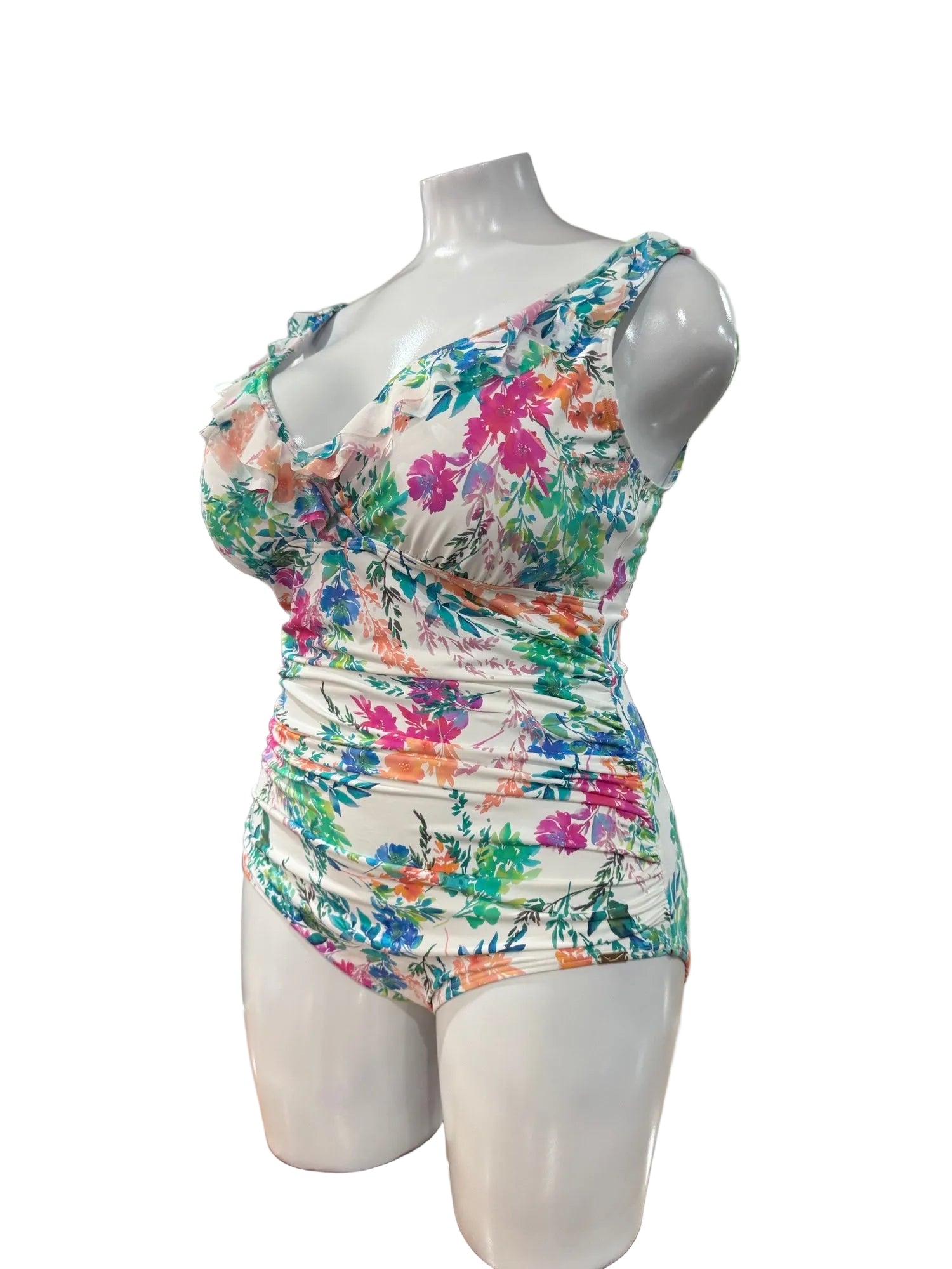 Capri Lingerie Sleepwear & Swimwear Launceston Tasmania Jantzen Fresia Multi Fit Mesh Frill Swimsuit