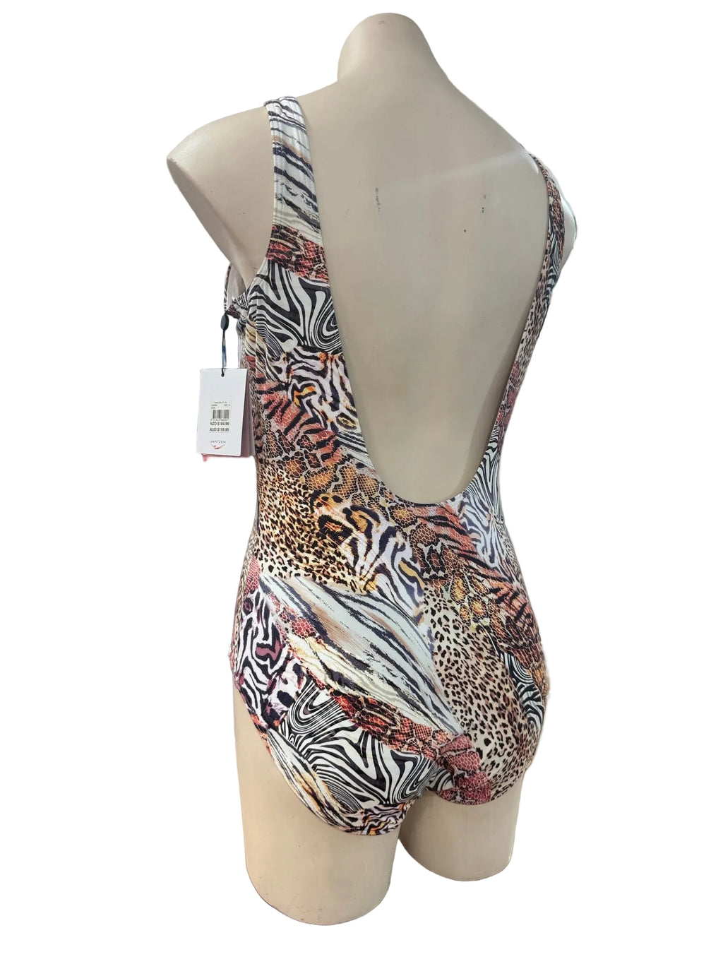Capri Lingerie Sleepwear & Swimwear Launceston Tasmania Jantzen Tigeress Lattice Wirefree One-Piece