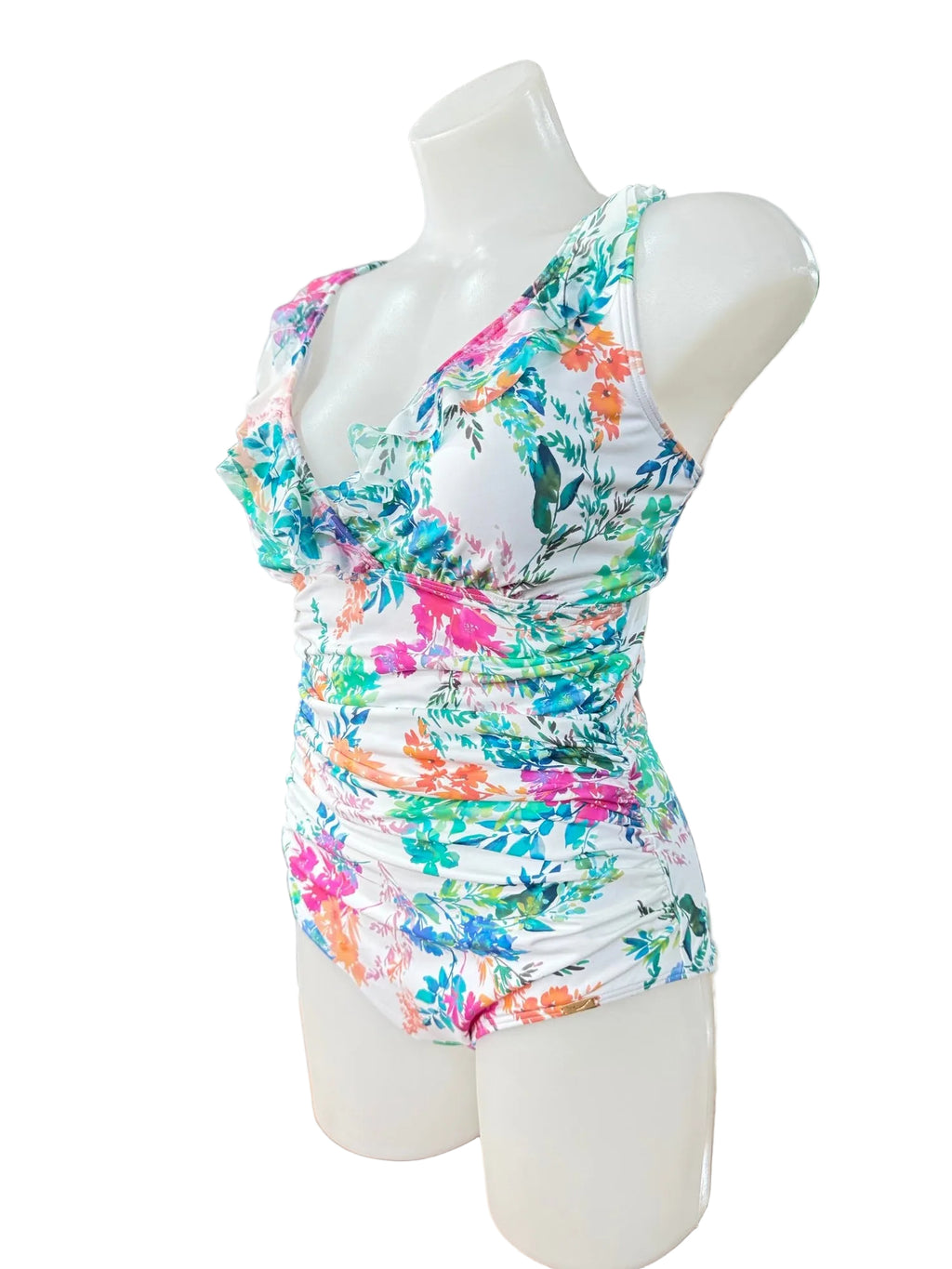 Capri Lingerie Sleepwear & Swimwear Launceston Tasmania Jantzen Fresia Multi Fit Mesh Frill Swimsuit