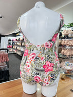 Jantzen Moroccan Flowers Crossover Swimsuit