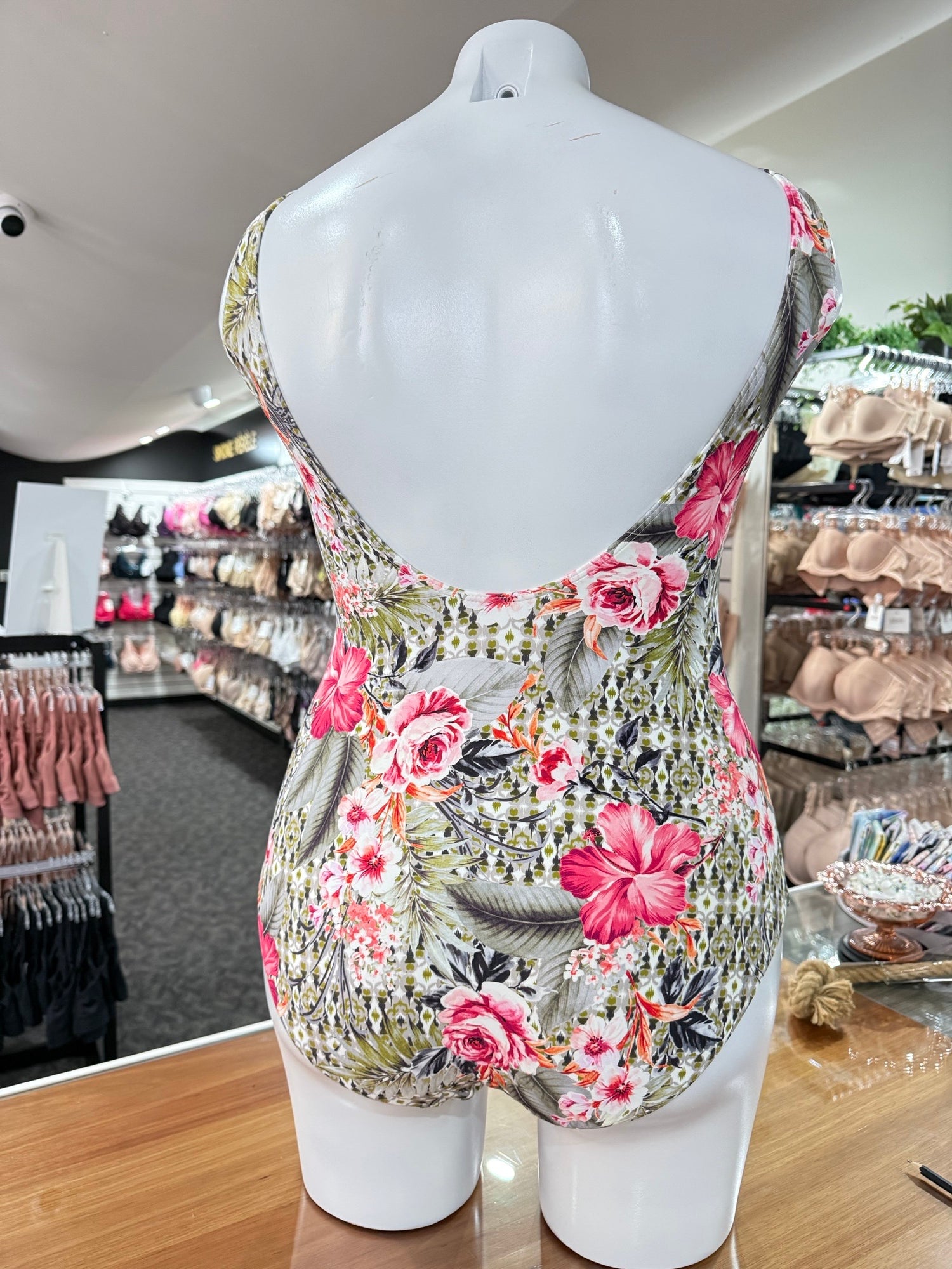 Jantzen Moroccan Flowers Crossover Swimsuit