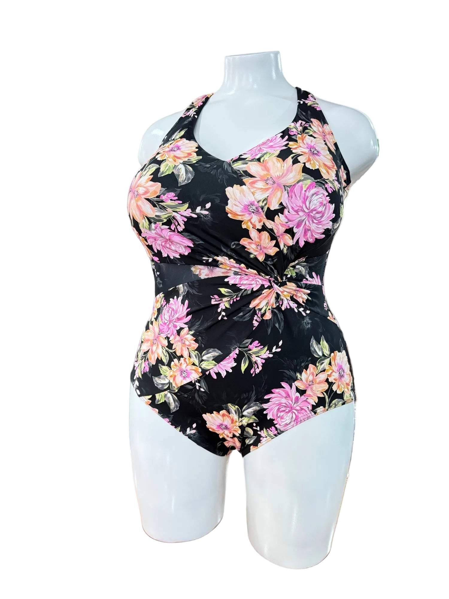 Capri lingerie Sleepwear & Swimwear Launceston Tasmania Jantzen Bloom Gathered Twist Swimsuit