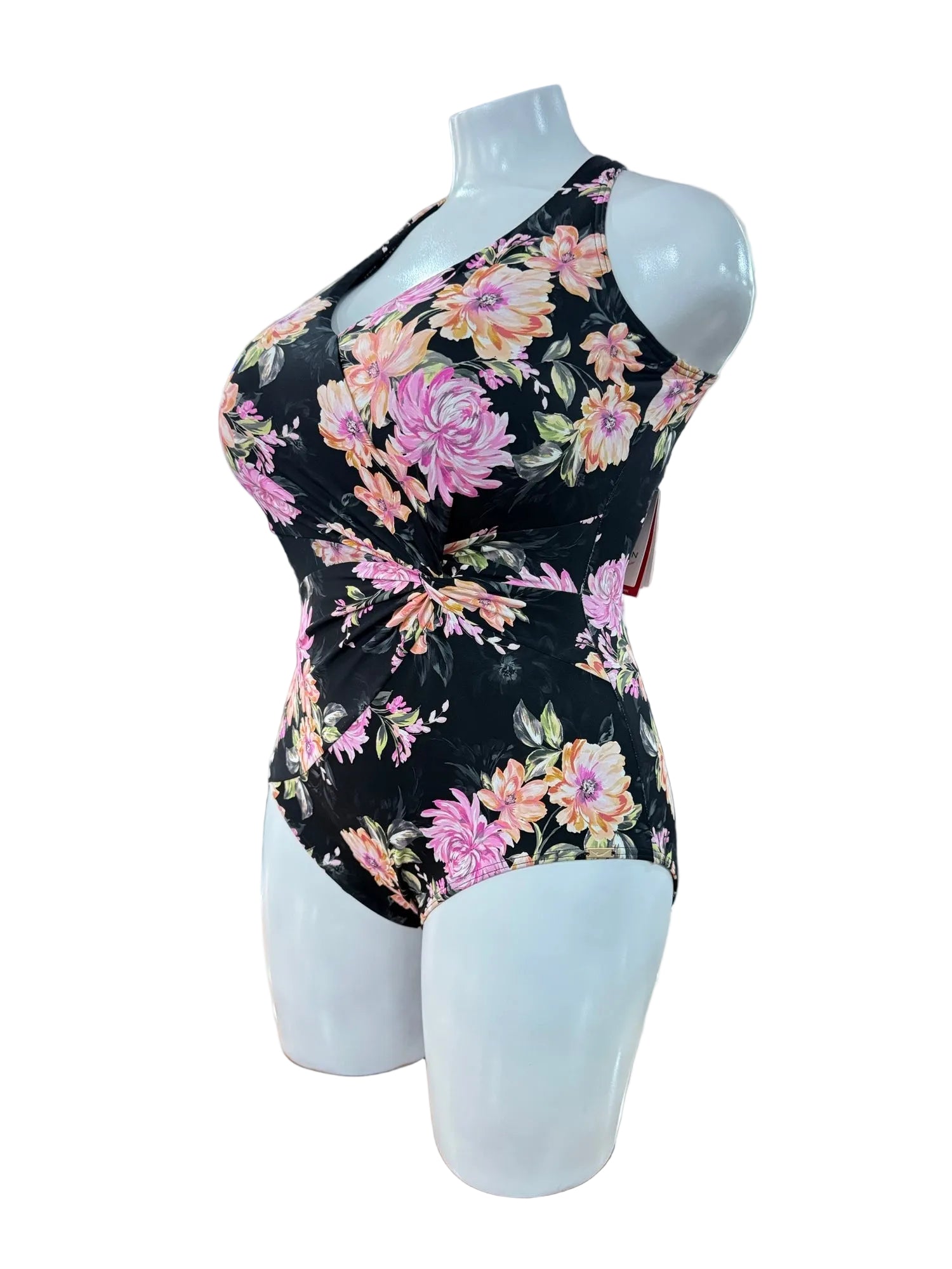 Capri lingerie Sleepwear & Swimwear Launceston Tasmania Jantzen Bloom Gathered Twist Swimsuit