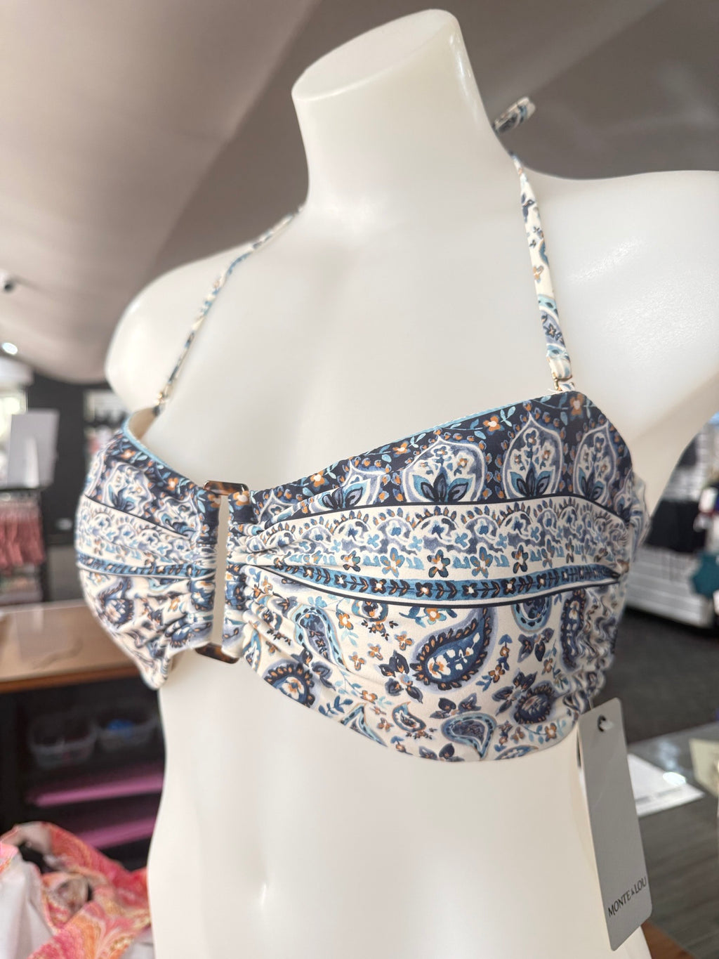 Monte & Lou Avalon Bandeau Bikini top