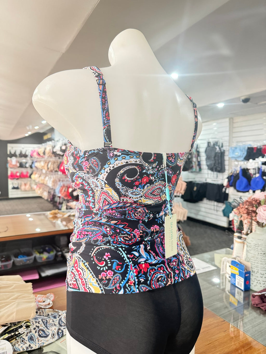 Sea Level Bohemia Square Neck Tankini Top