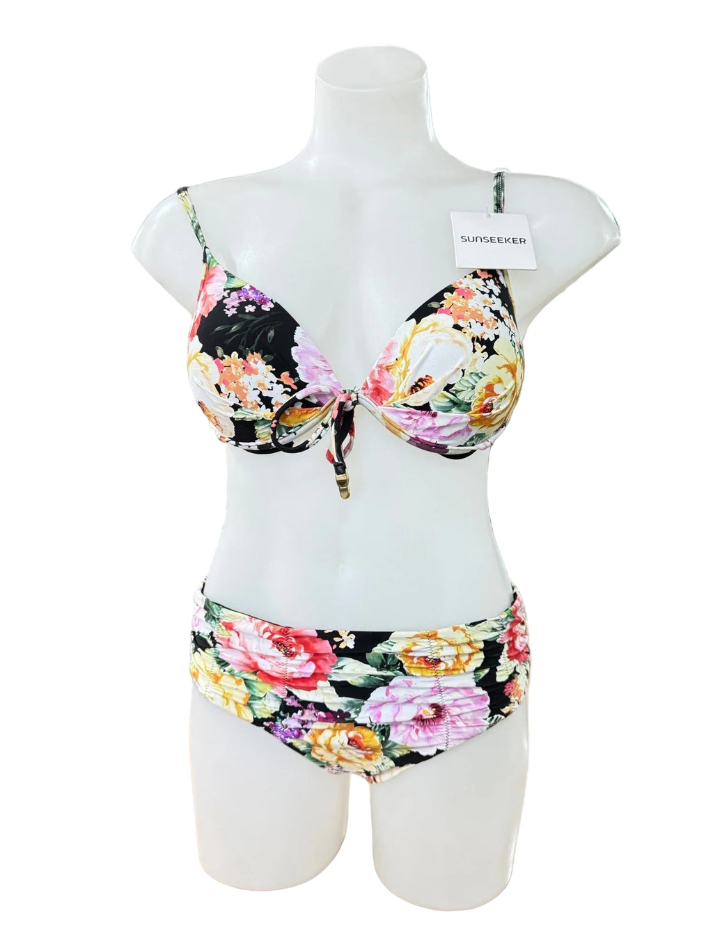 Sunseeker Wildrose Push Up Bikini Set with Swim Brief