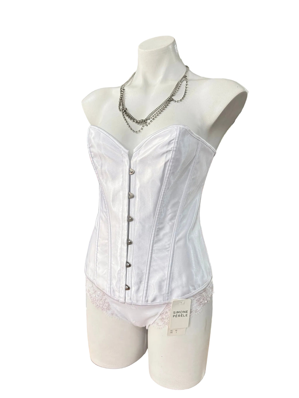Capri Lingerie Sleepwear & Swimwear Launceston Tasmania Sexy Sophia White Lace Wedding Bustier Corset