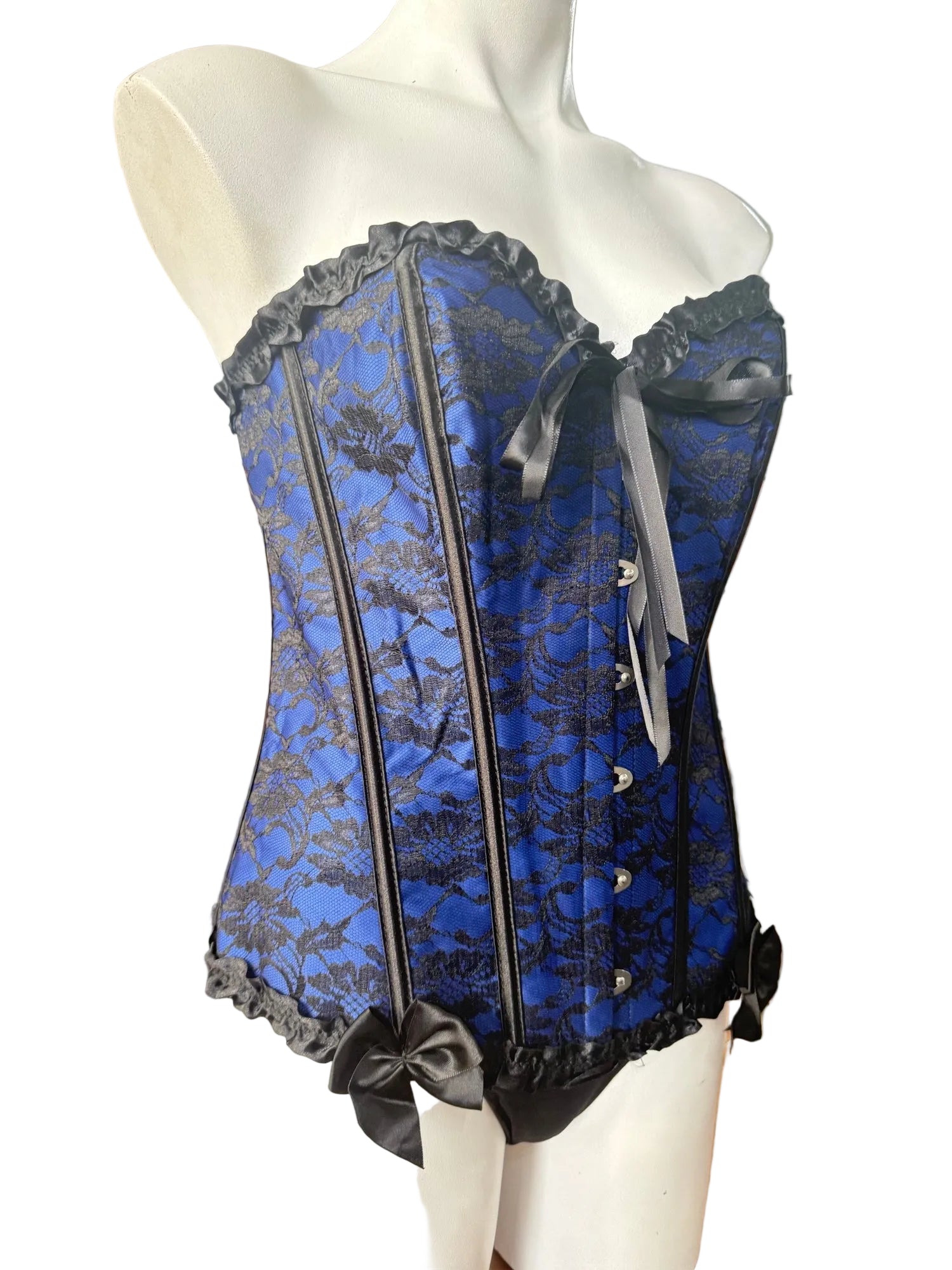 Capri Lingerie Sleepwear & Swimwear Launceston Tasmania Sophia Blue Corset Bustier