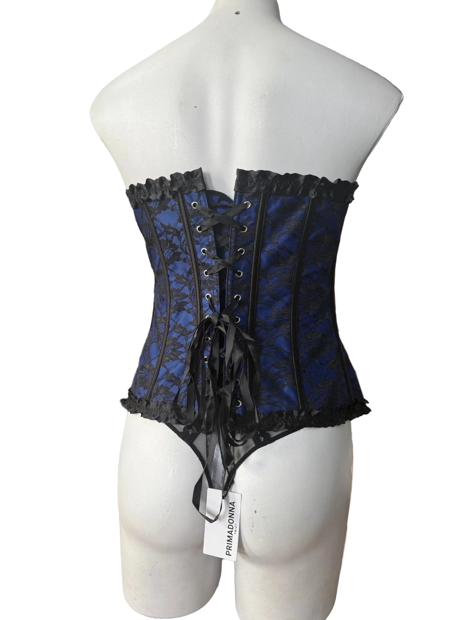 Capri Lingerie Sleepwear & Swimwear Launceston Tasmania Sophia Blue Corset Bustier