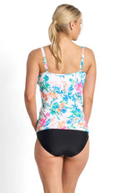 Capri Lingerie Sleepwear & Swimwear Launceston Tasmania Jantzen Fresia Frill Crossover Wire Free Tankini Top