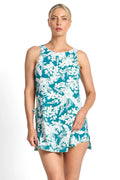 Capri lingerie Sleepwear & Swimwear Launceston Tasmania Jantzen Anchor Tie Side Aqua / Navy Swim Dress