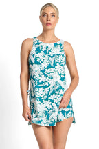 Capri lingerie Sleepwear & Swimwear Launceston Tasmania Jantzen Anchor Tie Side Aqua / Navy Swim Dress