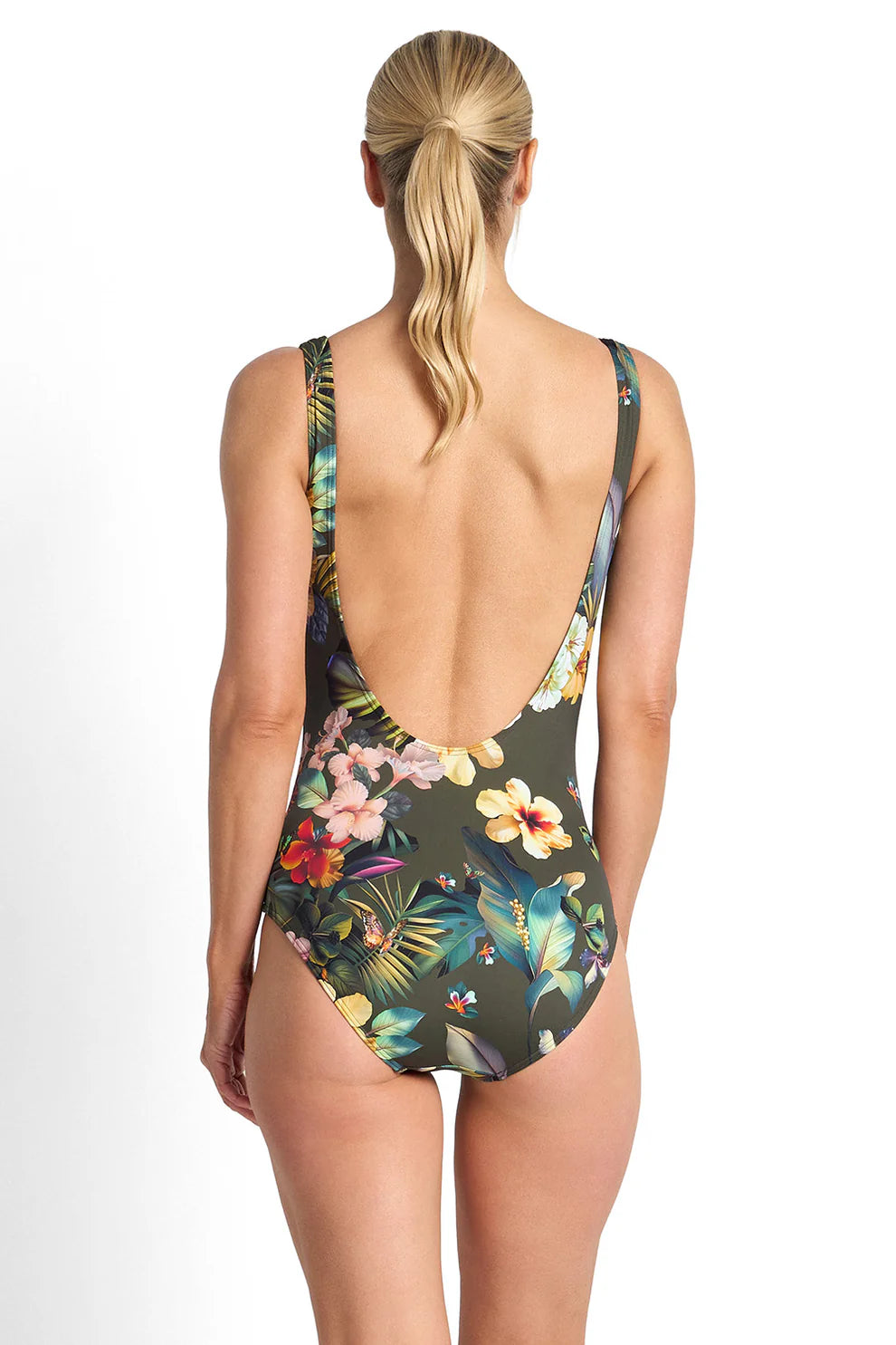 Capri Lingerie Sleepwear & Swimwear Launceston Tasmania Jantzen Hibiscus Buckle Swimsuit