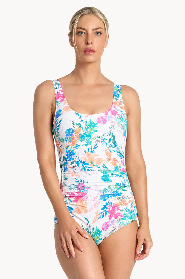 Capri Lingerie Sleepwear & Swimwear Launceston Tasmania Jantzen Fresia Pintuck Mastectomy Swimsuit