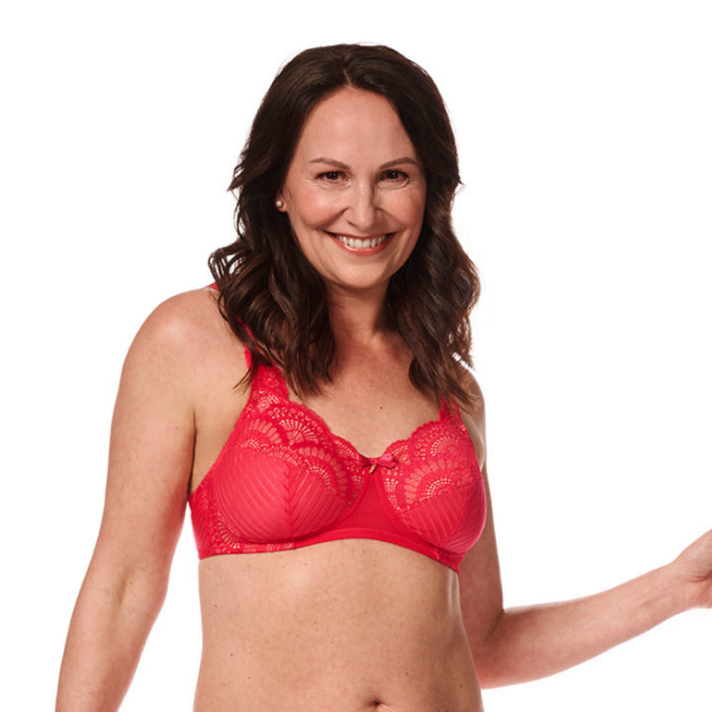 Amoena Karolina soft cup Wire free Black/Sand/ Pink/ Blue Bra