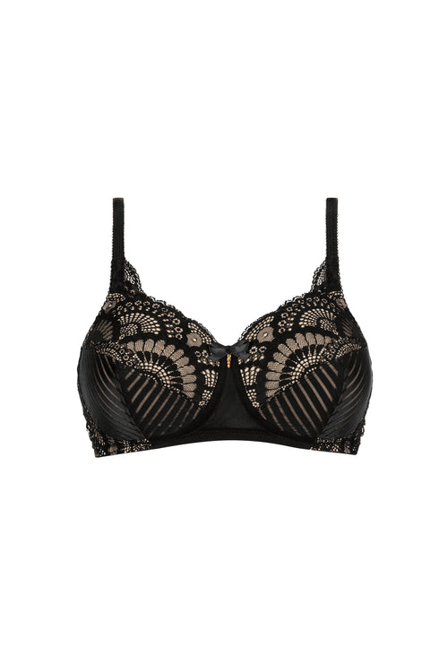 Amoena Karolina soft cup Wire free Black/Sand/ Pink/ Blue Bra