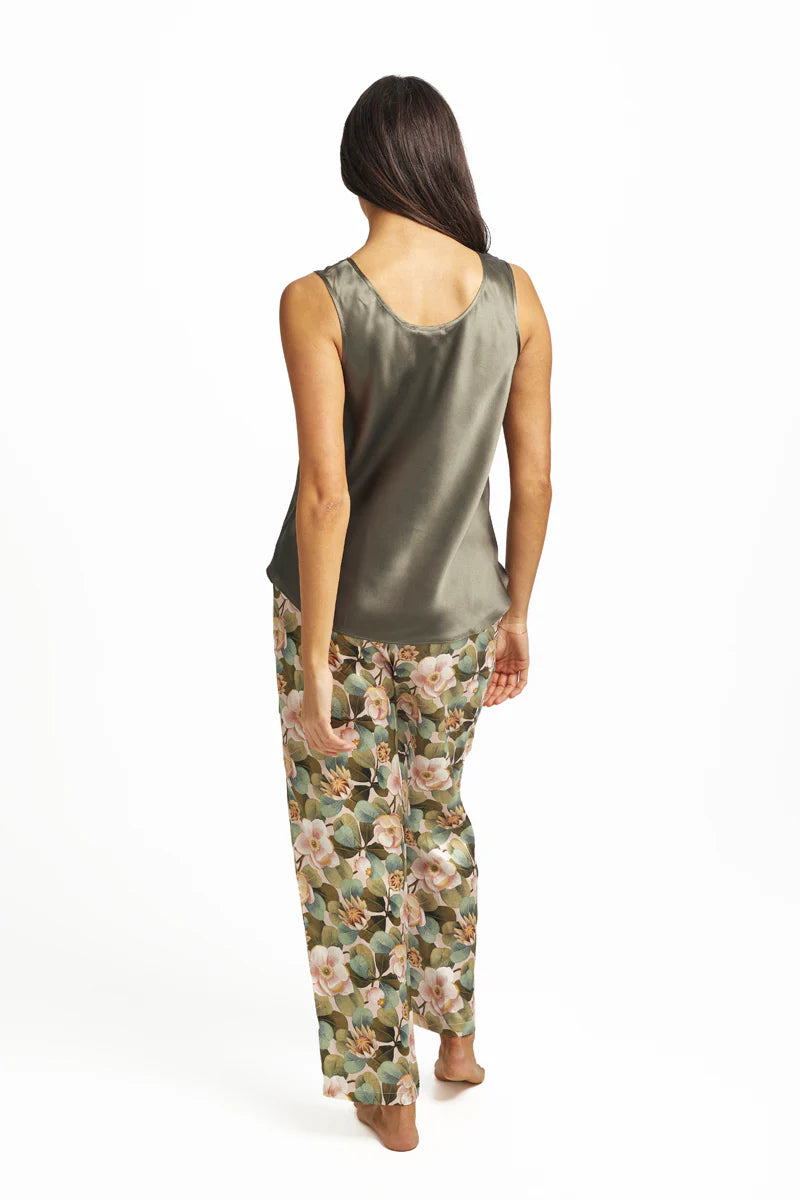 Capri Lingerie Sleepwear & Swimwear Launceston Tasmania Mono Silk Olive Camisole