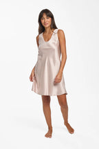 Capri Lingerie Sleepwear & Swimwear Launceston Tasmania Mono Silk Blush Nightie Slip Petticoat