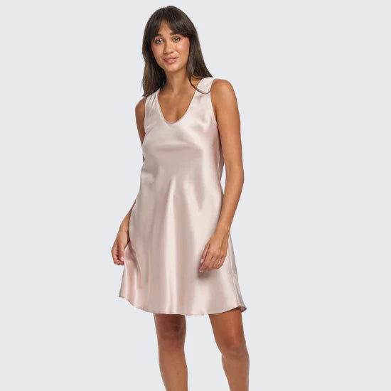 Capri Lingerie Sleepwear & Swimwear Launceston Tasmania Mono Silk Blush Nightie Slip Petticoat