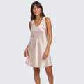 Capri Lingerie Sleepwear & Swimwear Launceston Tasmania Mono Silk Blush Nightie Slip Petticoat