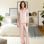 Love & Lustre Silk Pyjama Set Dusk Pink