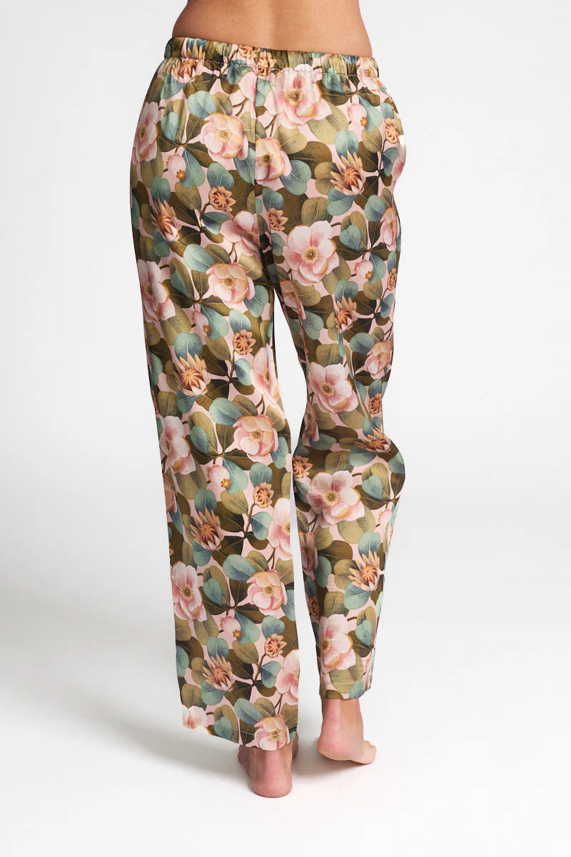 Love & Lustre Silk Liberty Rosea Pink Sleep Pant